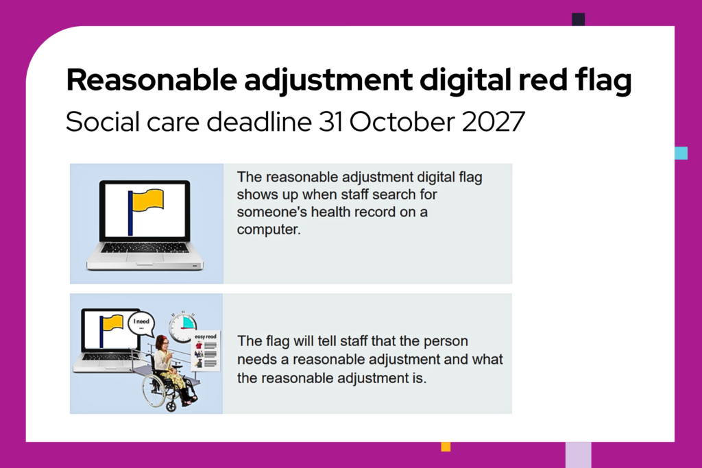 Reasonable adjustment digital flag